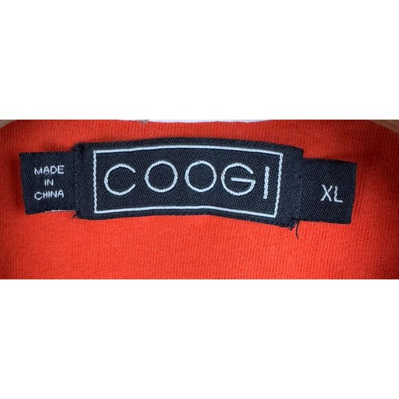 Coogi Australia T-Shirt Mens XL Red Graphic Embroidered Logo Color Block Design - Picture 6 of 13